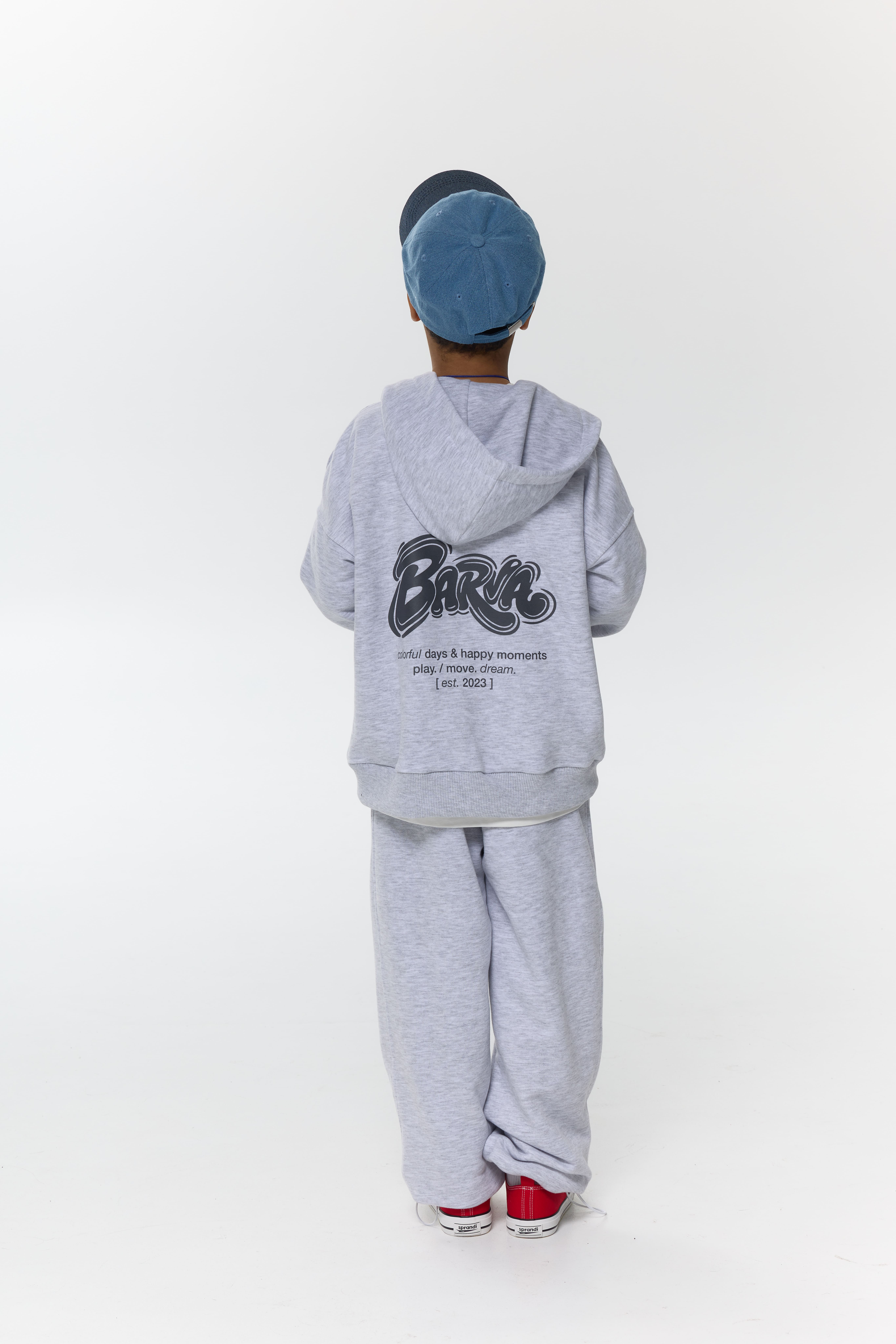 Худі зіп barvà сірий меланж unisex 